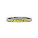 3 - Fiala 2.40 mm Yellow Diamond 7 Stone Wedding Band 