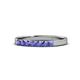 1 - Fiala 2.40 mm Tanzanite 7 Stone Wedding Band 