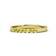 1 - Fiala 2.40 mm Yellow Sapphire 7 Stone Wedding Band 