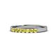 1 - Fiala 2.40 mm Yellow Sapphire 7 Stone Wedding Band 