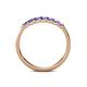 6 - Fiala 2.40 mm Tanzanite 7 Stone Wedding Band 