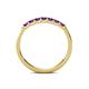 6 - Fiala 2.40 mm Amethyst 7 Stone Wedding Band 