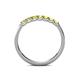6 - Fiala 2.40 mm Yellow Diamond 7 Stone Wedding Band 
