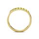 6 - Fiala 2.40 mm Yellow Diamond 7 Stone Wedding Band 