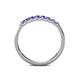 6 - Fiala 2.40 mm Tanzanite 7 Stone Wedding Band 