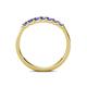 6 - Fiala 2.40 mm Tanzanite 7 Stone Wedding Band 