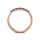 6 - Fiala 2.40 mm Amethyst 7 Stone Wedding Band 