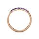6 - Fiala 2.40 mm Iolite 7 Stone Wedding Band 