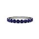 3 - Clara 3.00 mm Blue Sapphire 10 Stone Wedding Band 