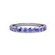 3 - Clara 3.00 mm Tanzanite 10 Stone Wedding Band 
