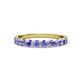 3 - Clara 3.00 mm Tanzanite 10 Stone Wedding Band 