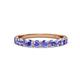 3 - Clara 3.00 mm Tanzanite 10 Stone Wedding Band 