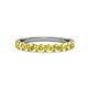 3 - Clara 3.00 mm Yellow Sapphire 10 Stone Wedding Band 