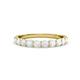 3 - Clara 3.00 mm White Sapphire 10 Stone Wedding Band 