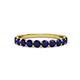 3 - Clara 3.00 mm Blue Sapphire 10 Stone Wedding Band 