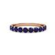 3 - Clara 3.00 mm Blue Sapphire 10 Stone Wedding Band 