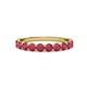 3 - Clara 3.00 mm Ruby 10 Stone Wedding Band 