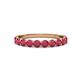 3 - Clara 3.00 mm Ruby 10 Stone Wedding Band 