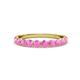 3 - Clara 3.00 mm Pink Sapphire 10 Stone Wedding Band 