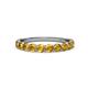 3 - Clara 3.00 mm Citrine 10 Stone Wedding Band 