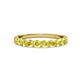 3 - Clara 3.00 mm Yellow Sapphire 10 Stone Wedding Band 