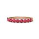 1 - Clara 3.00 mm Ruby 10 Stone Wedding Band 