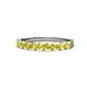 1 - Clara 3.00 mm Yellow Sapphire 10 Stone Wedding Band 
