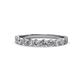 3 - Clara 3.00 mm Diamond 10 Stone Wedding Band 