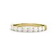 1 - Clara 3.00 mm White Sapphire 10 Stone Wedding Band 
