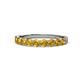1 - Clara 3.00 mm Citrine 10 Stone Wedding Band 