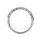 5 - Clara 3.00 mm Amethyst 10 Stone Wedding Band 