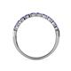 5 - Clara 3.00 mm Iolite 10 Stone Wedding Band 