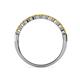 5 - Clara 3.00 mm Citrine 10 Stone Wedding Band 