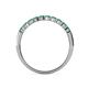 5 - Clara 2.70 mm Emerald 10 Stone Wedding Band 