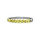 1 - Clara 2.70 mm Yellow Diamond 10 Stone Wedding Band 