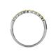 6 - Clara 2.70 mm Yellow Diamond 10 Stone Wedding Band 