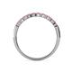 6 - Clara 2.70 mm Pink Tourmaline 10 Stone Wedding Band 