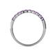 6 - Clara 2.70 mm Amethyst 10 Stone Wedding Band 