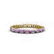 1 - Allie 2.00 mm Amethyst and Diamond Eternity Band 