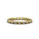 1 - Allie 2.00 mm Citrine and Diamond Eternity Band 