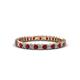 1 - Allie 2.00 mm Red Garnet and Diamond Eternity Band 