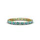 1 - Allie 2.00 mm London Blue Topaz and Diamond Eternity Band 