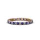 1 - Allie 2.00 mm Blue Sapphire and Diamond Eternity Band 
