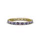 1 - Allie 2.00 mm Iolite and Diamond Eternity Band 