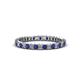 1 - Allie 2.00 mm Blue Sapphire and Diamond Eternity Band 