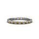 1 - Allie 2.00 mm Citrine and Diamond Eternity Band 