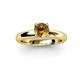 2 - Bianca 6.50 mm Round Citrine Solitaire Engagement Ring 