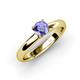 3 - Bianca 6.50 mm Round Tanzanite Solitaire Engagement Ring 