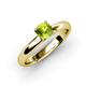 3 - Bianca 6.50 mm Round Peridot Solitaire Engagement Ring 