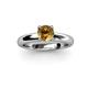 2 - Bianca 6.50 mm Round Citrine Solitaire Engagement Ring 